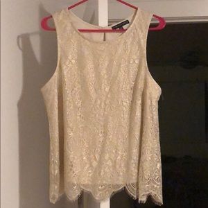 White with metallic gold over lay